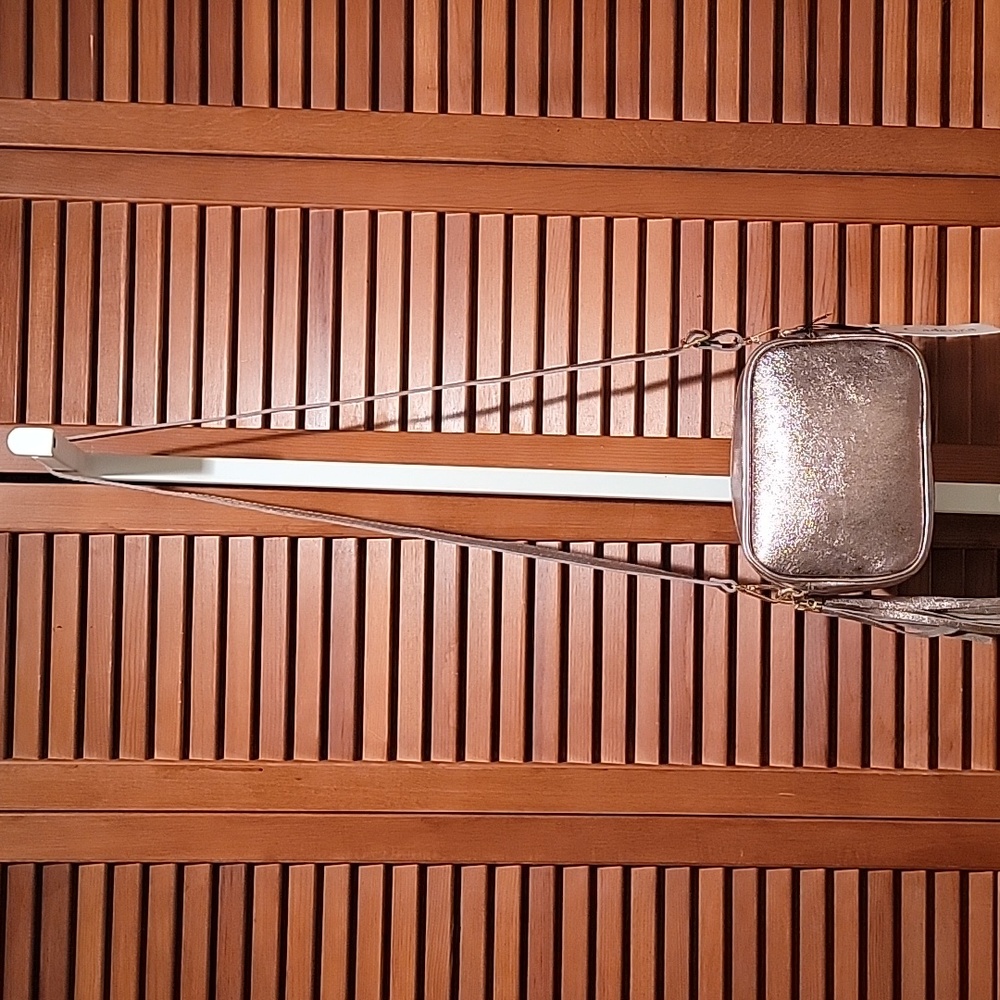 CREDENZA ITALY METALLIC GOLD CROSSBODY/ SHOULDER BAG WITH TASSLE - Picture 9 of 12